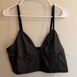SHEIN Black Satin Bralette